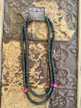 Load image into Gallery viewer, Gunmetal Grey Rondelle Necklace