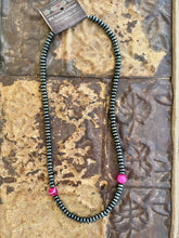 Load image into Gallery viewer, Gunmetal Grey Rondelle Necklace