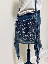 Load image into Gallery viewer, Metallic Acid Wash Fringe Purse