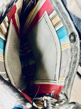 Load image into Gallery viewer, Metallic Acid Wash Fringe Purse