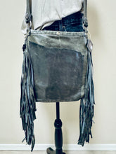 Load image into Gallery viewer, Metallic Acid Wash Fringe Purse