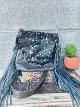 Load image into Gallery viewer, Metallic Acid Wash Fringe Purse