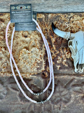 Load image into Gallery viewer, Pink Shell Necklace With Navajo Pearls