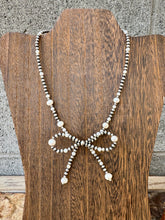 Load image into Gallery viewer, Navajo Pearl Bow Tie Necklace