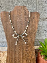 Load image into Gallery viewer, Navajo Pearl Bow Tie Necklace