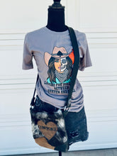 Load image into Gallery viewer, Cowhide Crossbody Purse Cowpoke