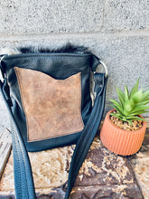 Load image into Gallery viewer, Cowhide Crossbody Purse Cowpoke
