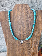 Load image into Gallery viewer, Genuine AZ Turquoise Nuggets With Checkered Heart #8
