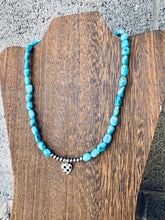 Load image into Gallery viewer, Genuine AZ Turquoise Nuggets With Checkered Heart #8