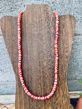 Load image into Gallery viewer, Red Spiny Oyster Necklace With Bone #4