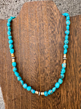 Load image into Gallery viewer, Turquoise Nuggets, Spiny Oyster and Saucer Navajo Pearl Necklace