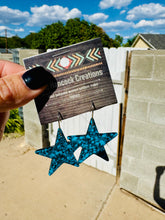 Load image into Gallery viewer, Turquoise Star Earrings