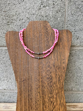 Load image into Gallery viewer, Navajo Pearl Choker With Pink Fresh Water Pearls
