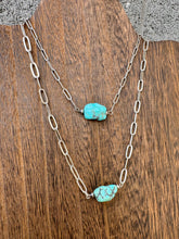 Load image into Gallery viewer, Turquoise Nugget Bar Choker With Navajo Pearls