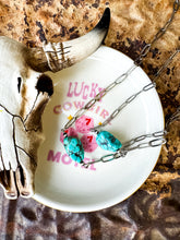 Load image into Gallery viewer, Turquoise Nugget Bar Choker With Navajo Pearls