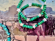 Load image into Gallery viewer, Genuine Turquoise Bracelet With Navajo Pearls & Stars