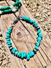 Load image into Gallery viewer, Genuine Turquoise Bracelet With Navajo Pearls & Stars