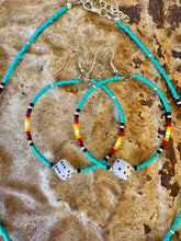 Load image into Gallery viewer, Fire Choker & Hoops With Dice