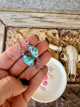 Load image into Gallery viewer, Chunky AZ turquoise Bracelet Paperclip Chain