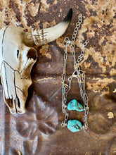 Load image into Gallery viewer, Chunky AZ turquoise Bracelet Paperclip Chain
