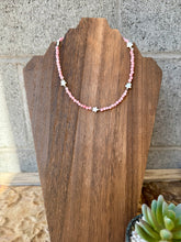 Load image into Gallery viewer, Rose Quartz Choker With Navajo Pearls