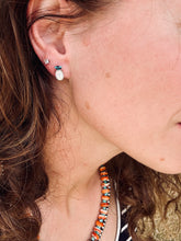 Load image into Gallery viewer, Sterling Silver Opal Stud Earrings