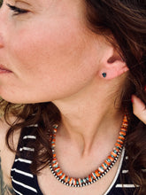 Load image into Gallery viewer, Sterling Silver Opal Stud Earrings