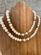 Load image into Gallery viewer, Extra Large Fresh Waters Pearls & Navajo Pearl Necklace