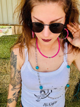 Load image into Gallery viewer, Large Turquoise Beads Chain Necklace