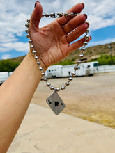 Load image into Gallery viewer, Big Spade Necklace, Ball And Chain Necklace