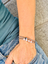 Load image into Gallery viewer, Navajo Pearl Bracelet With Hearts Or Yin Yang