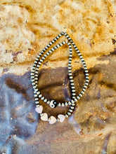 Load image into Gallery viewer, Navajo Pearl Bracelet With Hearts Or Yin Yang