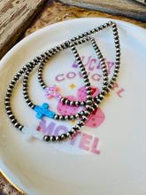 Load image into Gallery viewer, Navajo Pearl Bracelet With Opal Cross