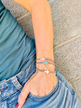 Load image into Gallery viewer, Navajo Pearl Bracelet With Opal Cross