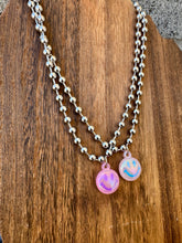 Load image into Gallery viewer, Bubble Smiley Necklace On 6MM Ball Chain