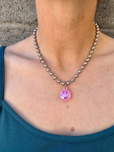 Load image into Gallery viewer, Bubble Smiley Necklace On 6MM Ball Chain