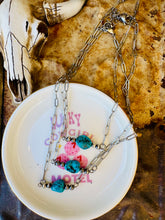 Load image into Gallery viewer, Genuine Turquoise Bar Choker With 4MM Navajo Pearls