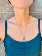 Load image into Gallery viewer, Turquoise Nugget Lariat Necklace