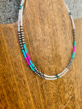 Load image into Gallery viewer, 90s Neon Seed Bead Choker