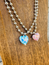 Load image into Gallery viewer, Checkered Heart Necklace