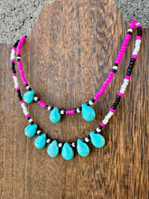 Load image into Gallery viewer, Turquoise Teardrop Choker