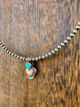 Load image into Gallery viewer, Navajo Pearl Choker With Heart Pendant