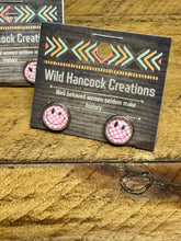 Load image into Gallery viewer, Ying Yang & Checkered Stud Earrings