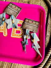 Load image into Gallery viewer, Cowhide Earrings, Bolts, Stars & Tag Earrings