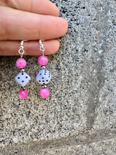 Load image into Gallery viewer, Genuine Turquoise Navajo Pearl Earrings & Dice Earrings