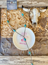 Load image into Gallery viewer, Navajo Pearl Lariat Necklace With Turquoise