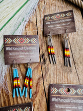 Load image into Gallery viewer, Seed Bead Bar Earrings