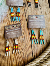 Load image into Gallery viewer, Seed Bead Bar Earrings