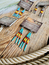 Load image into Gallery viewer, Seed Bead Bar Earrings