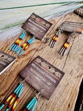 Load image into Gallery viewer, Seed Bead Bar Earrings